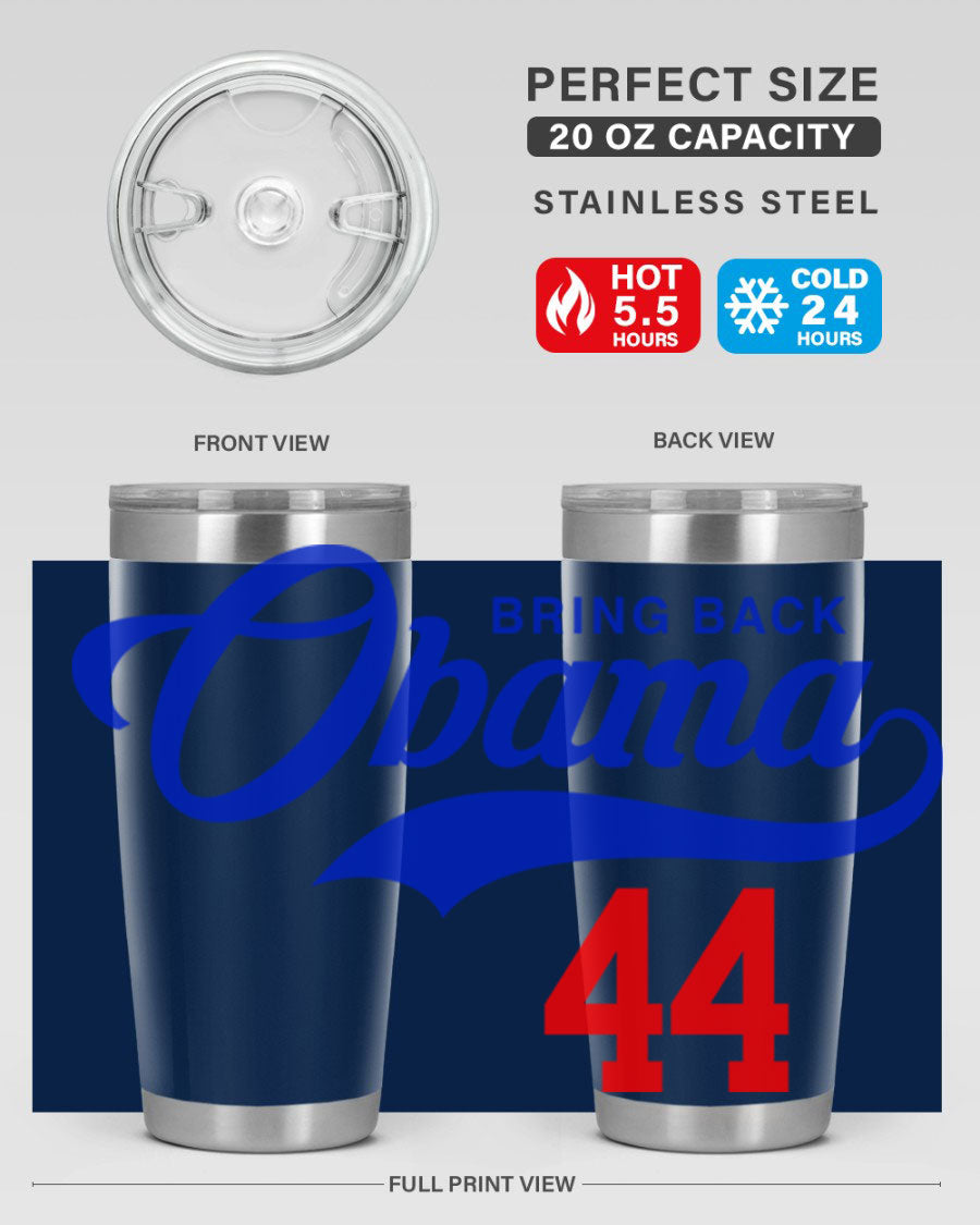 Bring Back Obama Jersey 191# Cotton Tank featuring bold black words and phrases on a soft cotton fabric, perfect for casual wear.