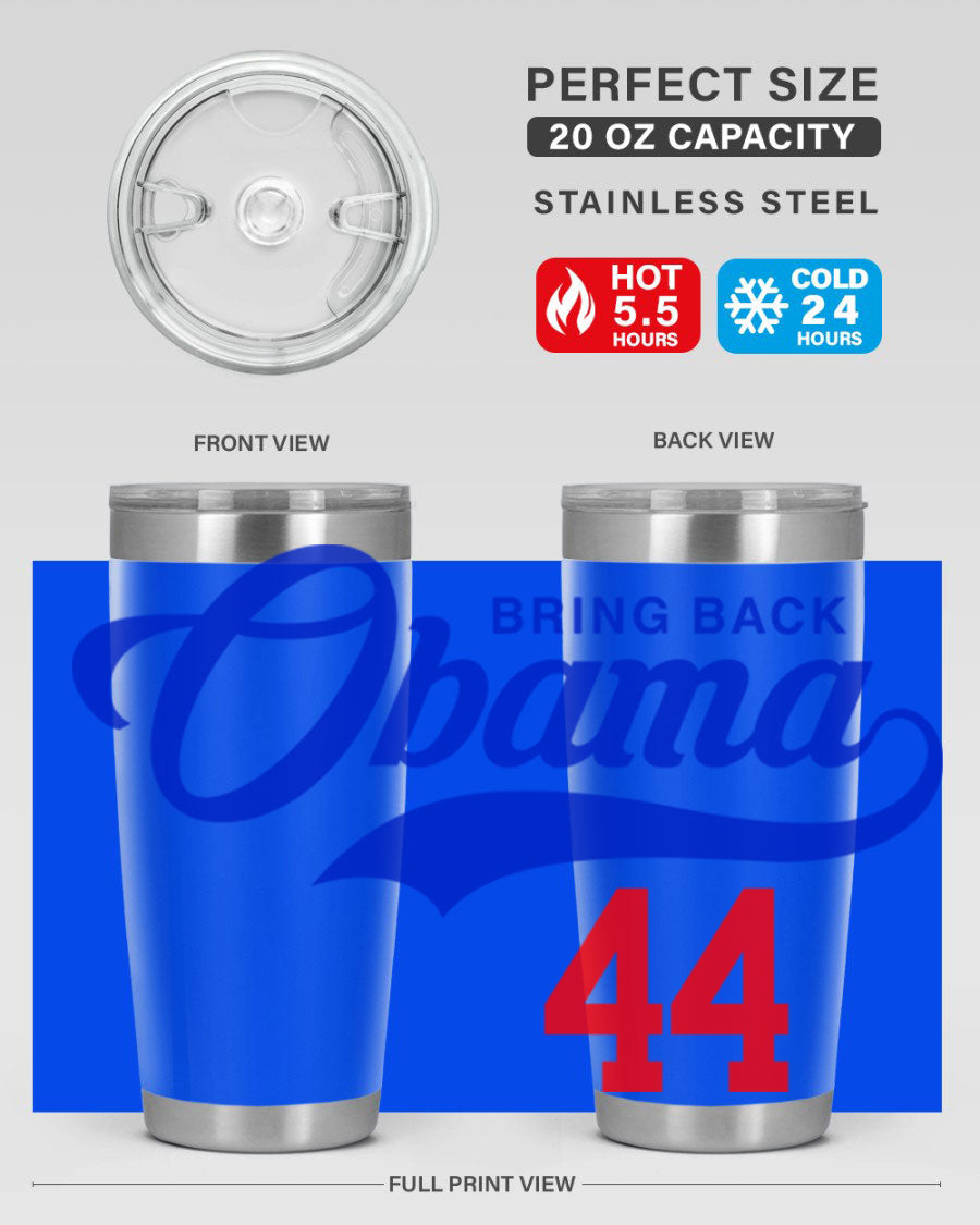 Bring Back Obama Jersey 191# Cotton Tank featuring bold black words and phrases on a soft cotton fabric, perfect for casual wear.