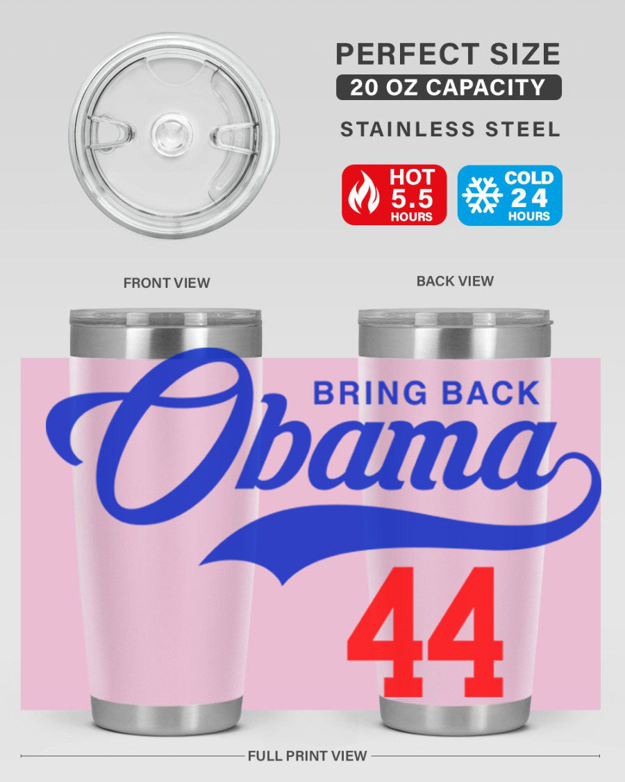 Bring Back Obama Jersey 191# Cotton Tank featuring bold black words and phrases on a soft cotton fabric, perfect for casual wear.