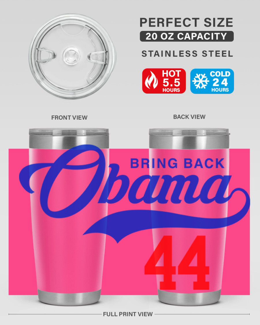 Bring Back Obama Jersey 191# Cotton Tank featuring bold black words and phrases on a soft cotton fabric, perfect for casual wear.