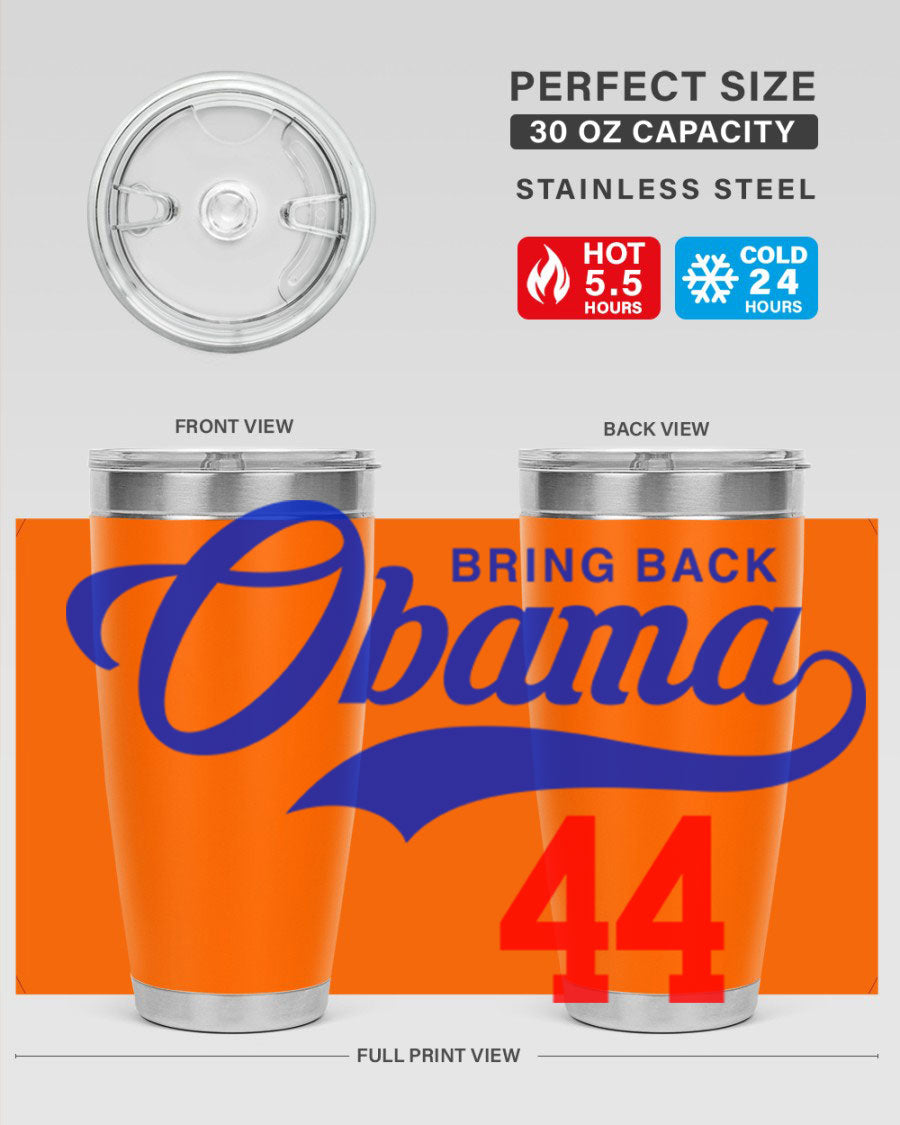 Bring Back Obama Jersey 191# Cotton Tank featuring bold black words and phrases on a soft cotton fabric, perfect for casual wear.