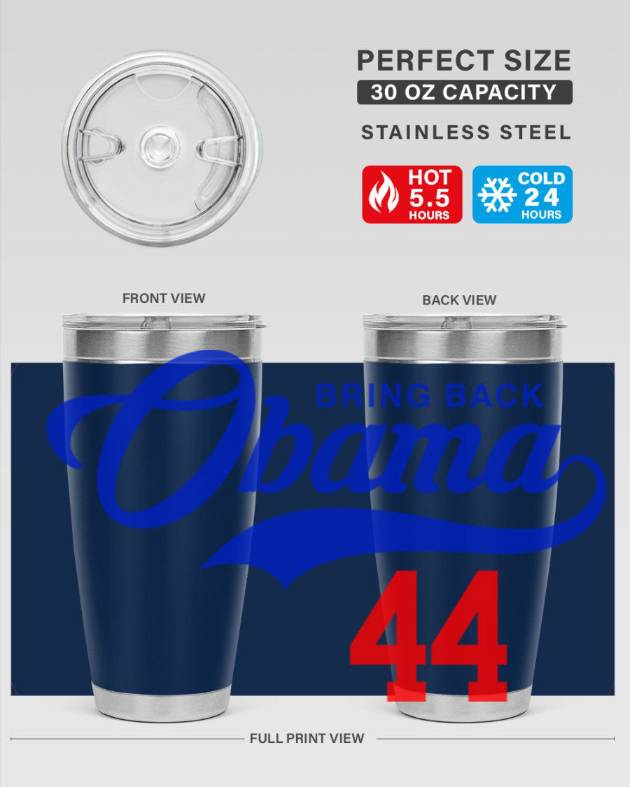 Bring Back Obama Jersey 191# Cotton Tank featuring bold black words and phrases on a soft cotton fabric, perfect for casual wear.