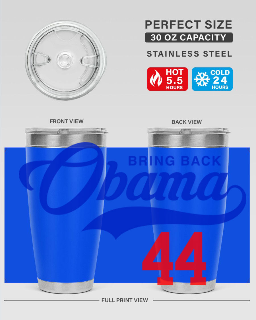 Bring Back Obama Jersey 191# Cotton Tank featuring bold black words and phrases on a soft cotton fabric, perfect for casual wear.