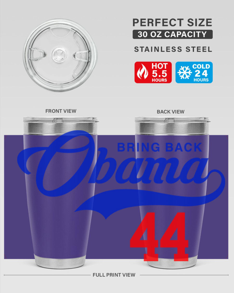 Bring Back Obama Jersey 191# Cotton Tank featuring bold black words and phrases on a soft cotton fabric, perfect for casual wear.