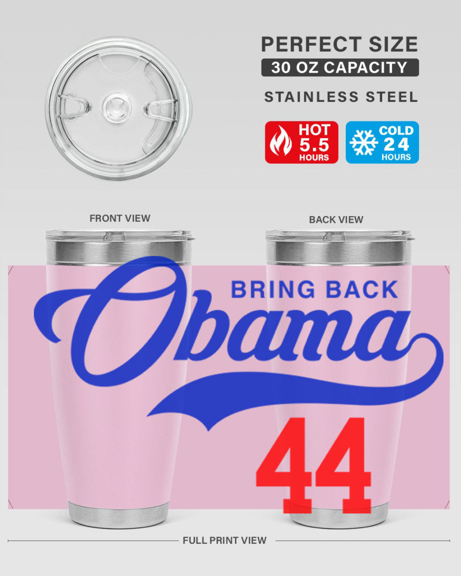 Bring Back Obama Jersey 191# Cotton Tank featuring bold black words and phrases on a soft cotton fabric, perfect for casual wear.