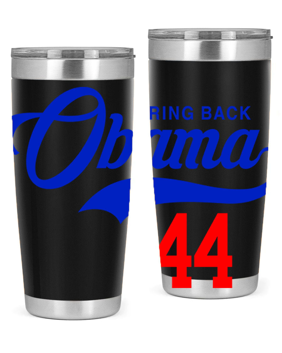 Bring Back Obama Jersey 191# Cotton Tank featuring bold black words and phrases on a soft cotton fabric, perfect for casual wear.