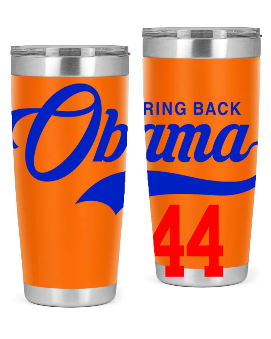 Bring Back Obama Jersey 191# Cotton Tank featuring bold black words and phrases on a soft cotton fabric, perfect for casual wear.