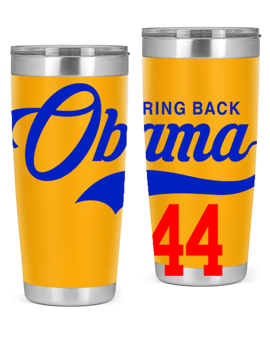 Bring Back Obama Jersey 191# Cotton Tank featuring bold black words and phrases on a soft cotton fabric, perfect for casual wear.