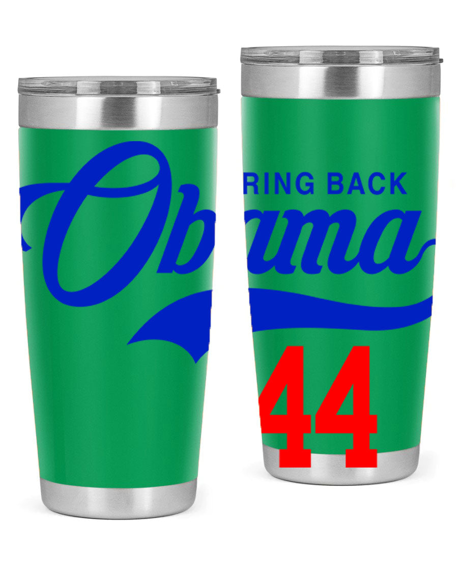 Bring Back Obama Jersey 191# Cotton Tank featuring bold black words and phrases on a soft cotton fabric, perfect for casual wear.