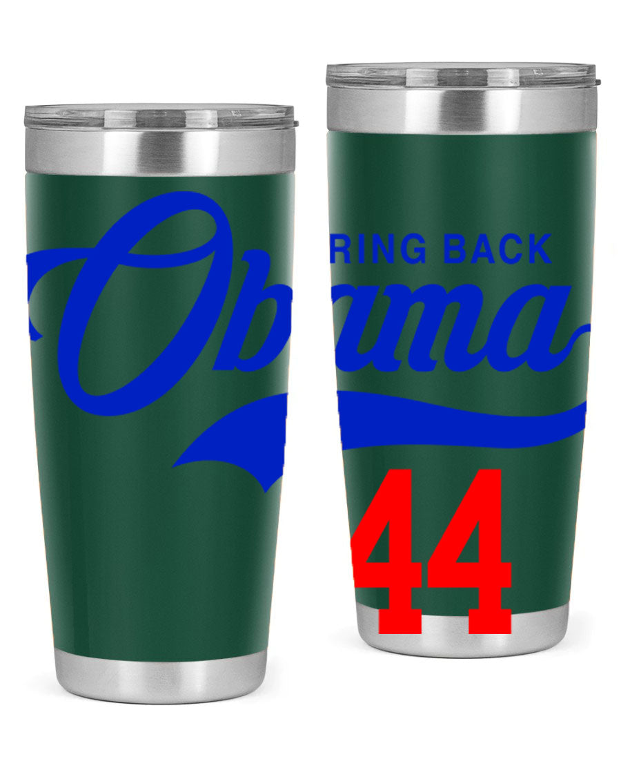 Bring Back Obama Jersey 191# Cotton Tank featuring bold black words and phrases on a soft cotton fabric, perfect for casual wear.