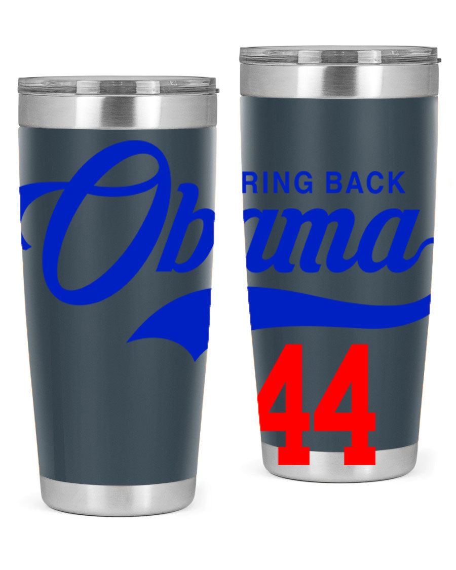 Bring Back Obama Jersey 191# Cotton Tank featuring bold black words and phrases on a soft cotton fabric, perfect for casual wear.