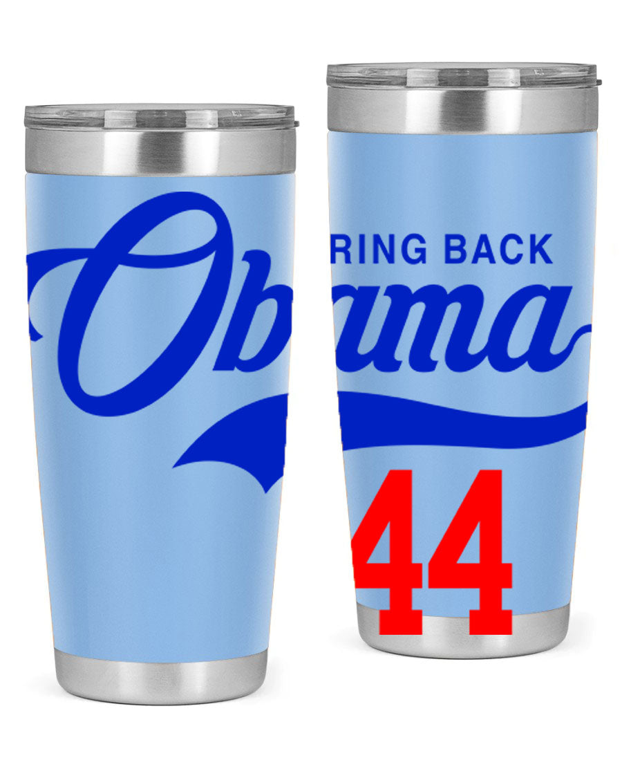 Bring Back Obama Jersey 191# Cotton Tank featuring bold black words and phrases on a soft cotton fabric, perfect for casual wear.