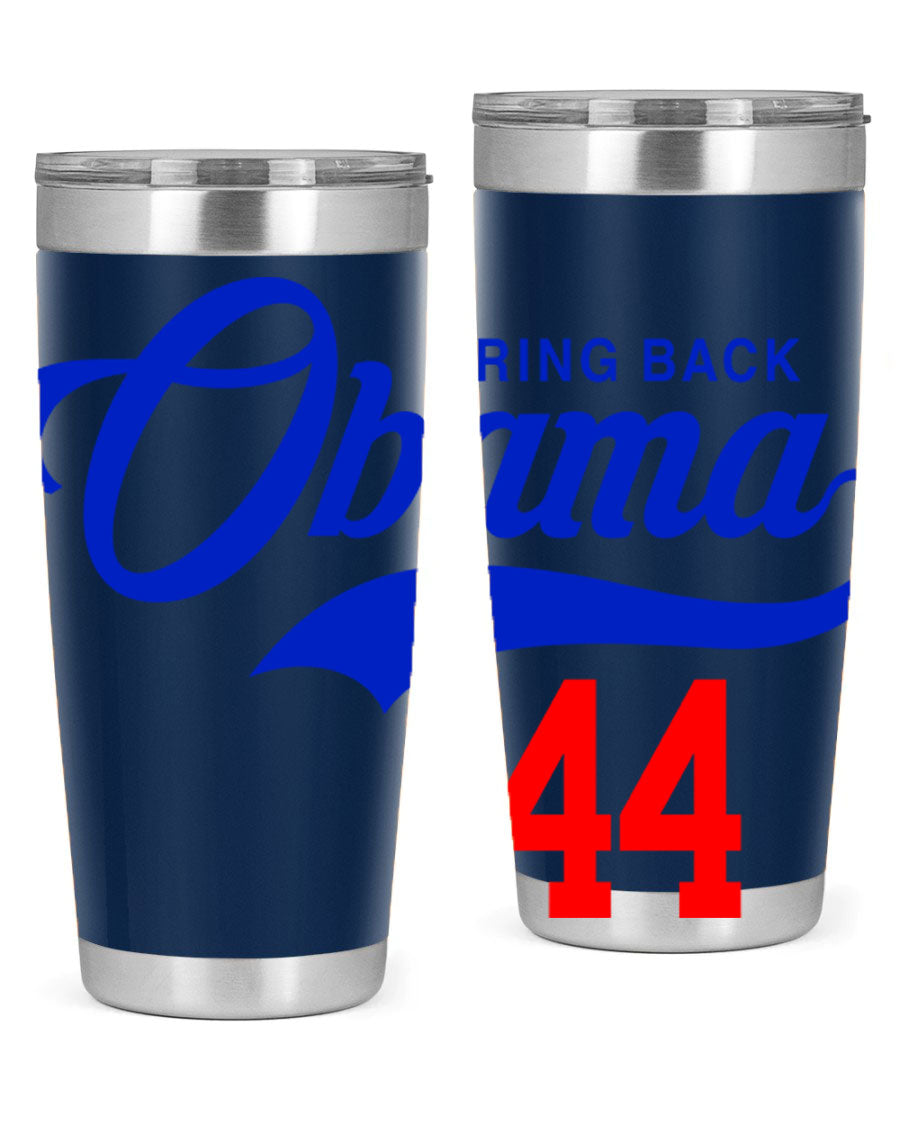 Bring Back Obama Jersey 191# Cotton Tank featuring bold black words and phrases on a soft cotton fabric, perfect for casual wear.