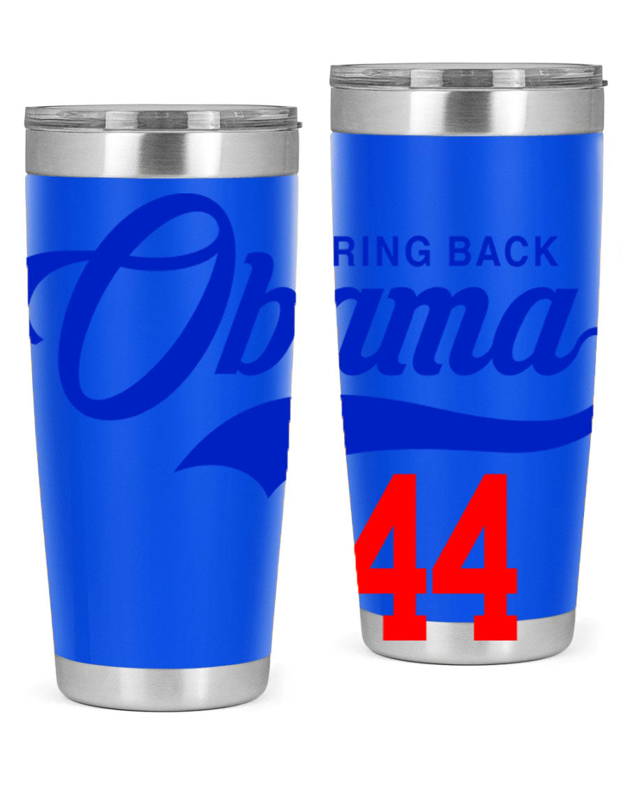 Bring Back Obama Jersey 191# Cotton Tank featuring bold black words and phrases on a soft cotton fabric, perfect for casual wear.