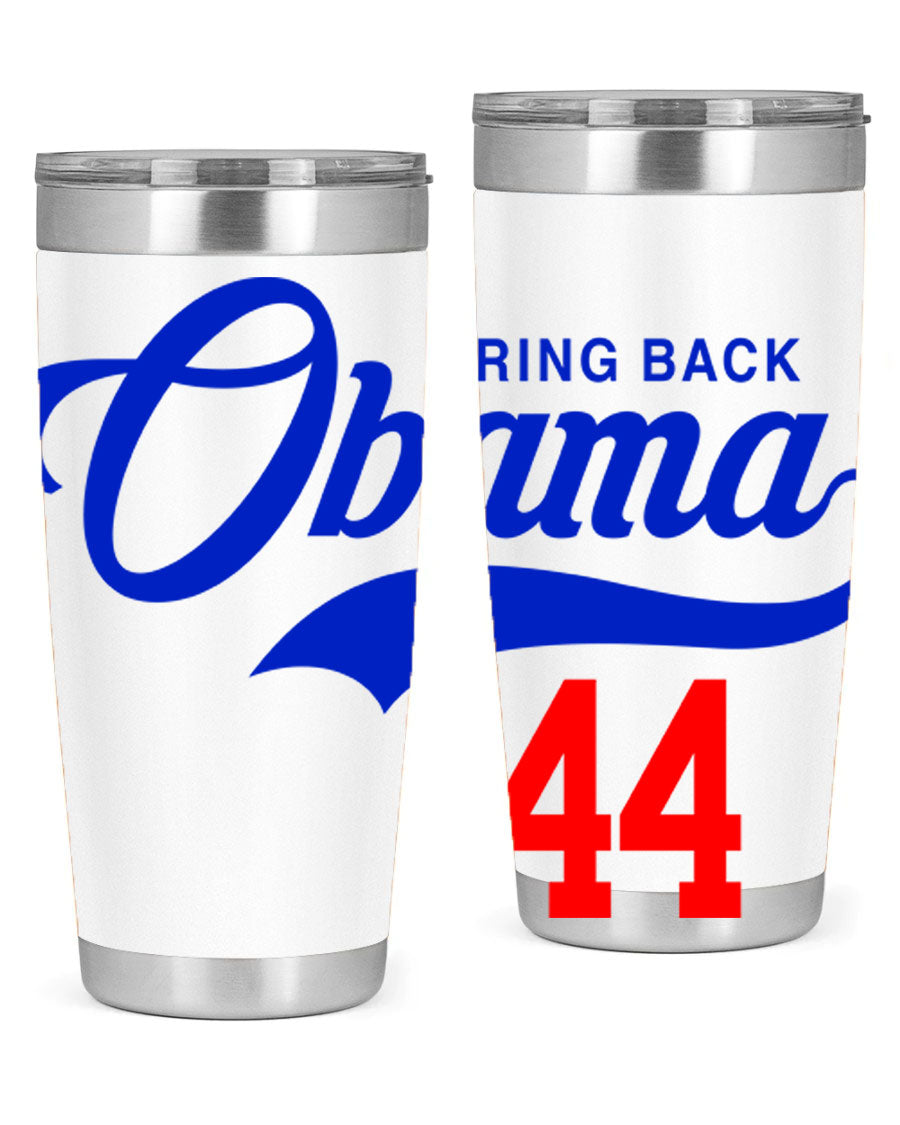 Bring Back Obama Jersey 191# Cotton Tank featuring bold black words and phrases on a soft cotton fabric, perfect for casual wear.