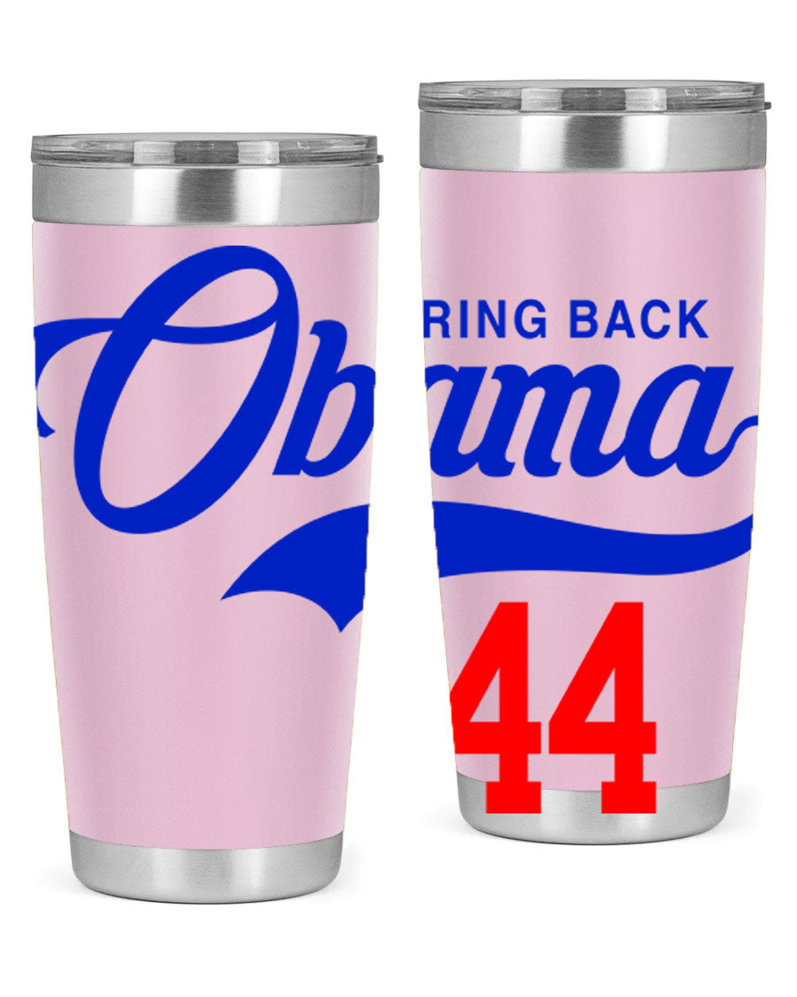 Bring Back Obama Jersey 191# Cotton Tank featuring bold black words and phrases on a soft cotton fabric, perfect for casual wear.