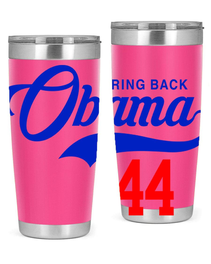 Bring Back Obama Jersey 191# Cotton Tank featuring bold black words and phrases on a soft cotton fabric, perfect for casual wear.