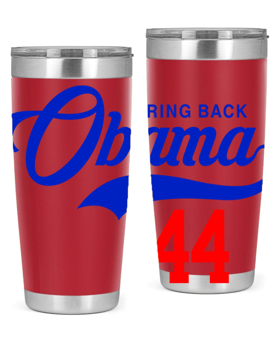 Bring Back Obama Jersey 191# Cotton Tank featuring bold black words and phrases on a soft cotton fabric, perfect for casual wear.