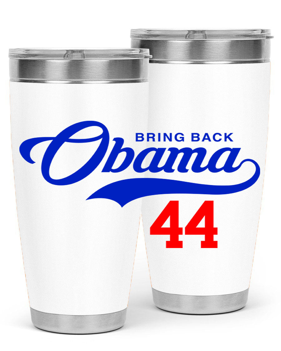 Bring Back Obama Jersey 191# Cotton Tank featuring bold black words and phrases on a soft cotton fabric, perfect for casual wear.