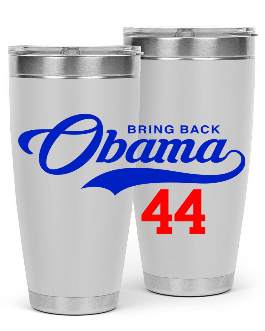 Bring Back Obama Jersey 191# Cotton Tank featuring bold black words and phrases on a soft cotton fabric, perfect for casual wear.