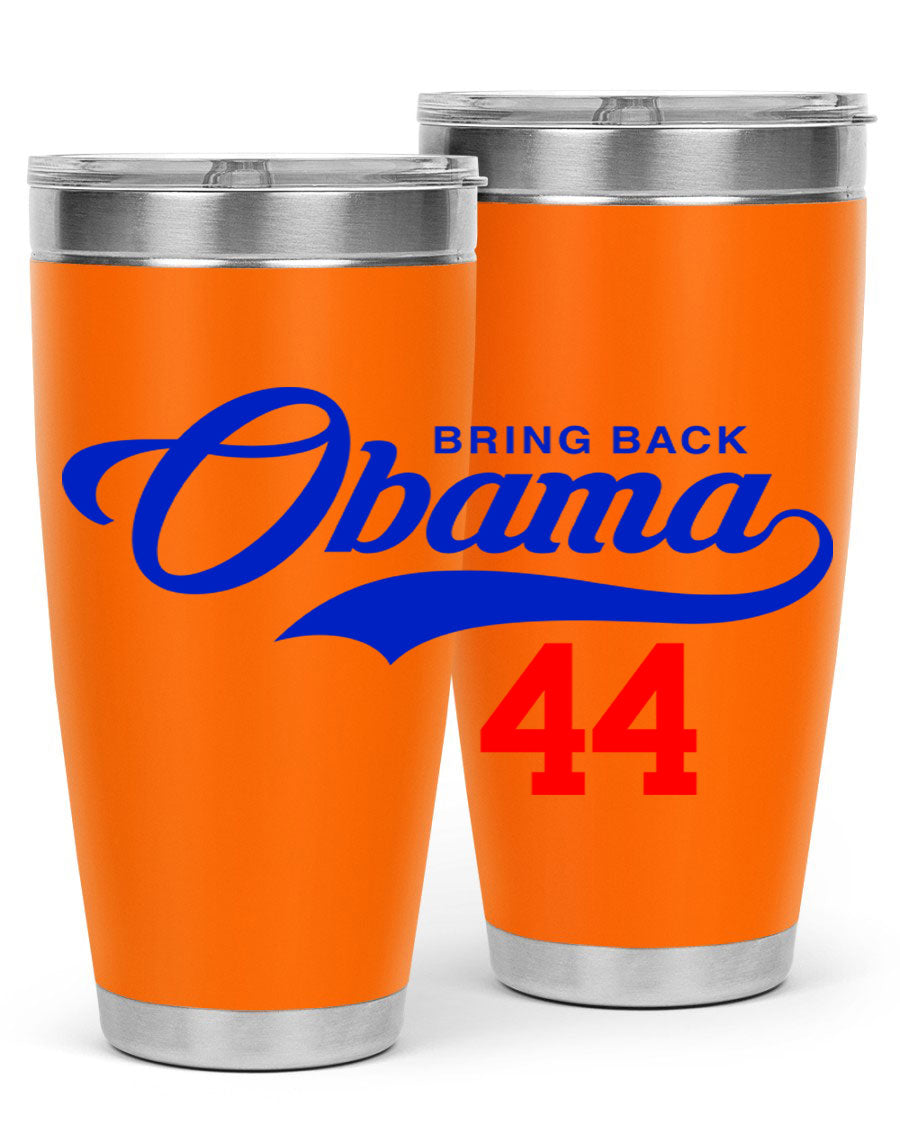 Bring Back Obama Jersey 191# Cotton Tank featuring bold black words and phrases on a soft cotton fabric, perfect for casual wear.