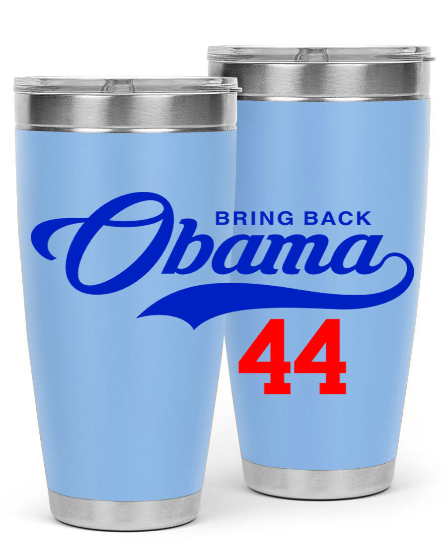 Bring Back Obama Jersey 191# Cotton Tank featuring bold black words and phrases on a soft cotton fabric, perfect for casual wear.