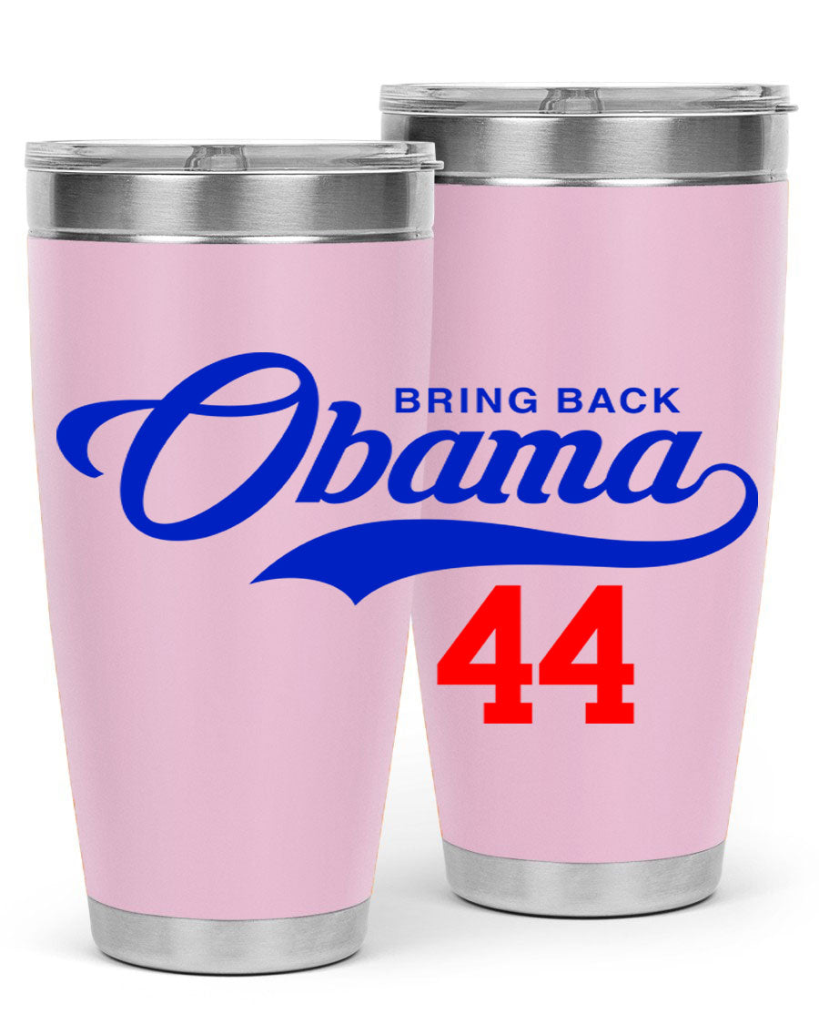 Bring Back Obama Jersey 191# Cotton Tank featuring bold black words and phrases on a soft cotton fabric, perfect for casual wear.