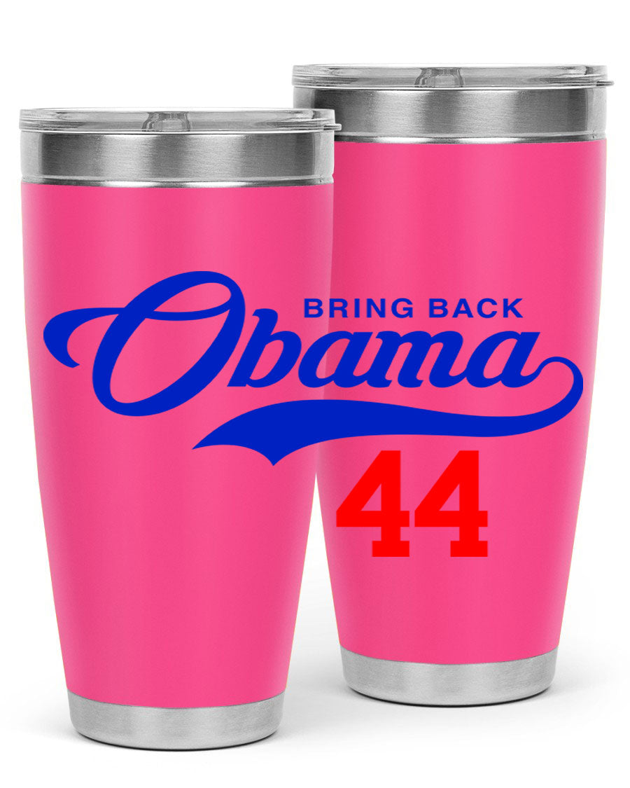 Bring Back Obama Jersey 191# Cotton Tank featuring bold black words and phrases on a soft cotton fabric, perfect for casual wear.