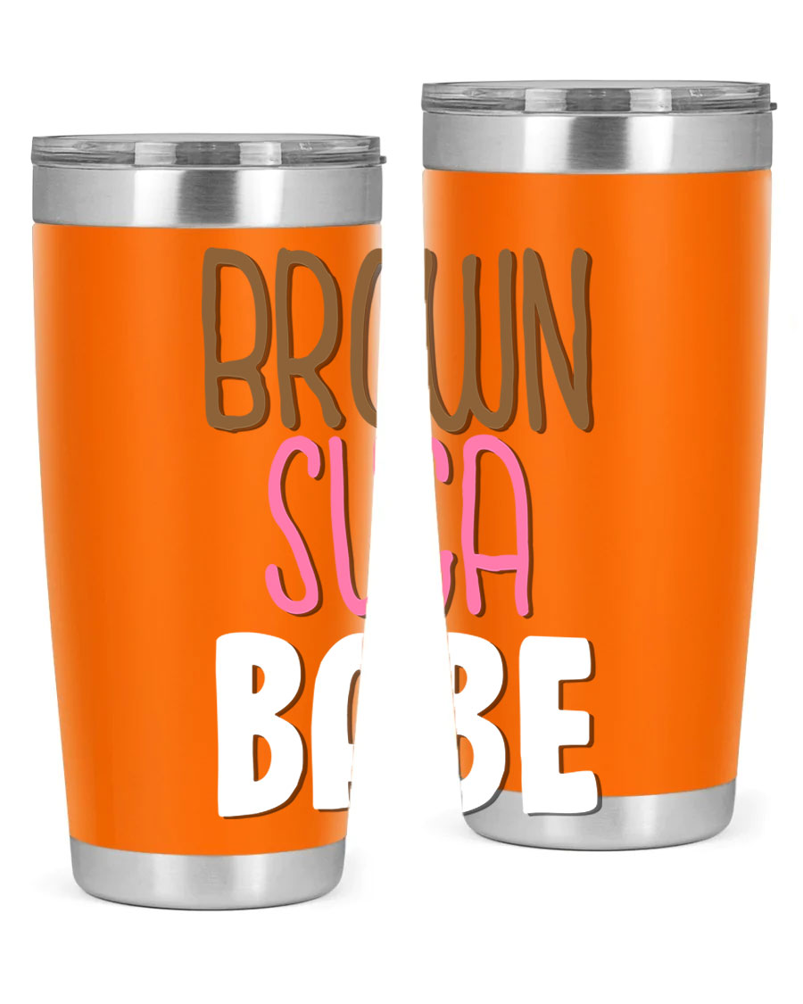 Brown Suga Babe Cotton Tank featuring bold black words and phrases, perfect for casual wear.