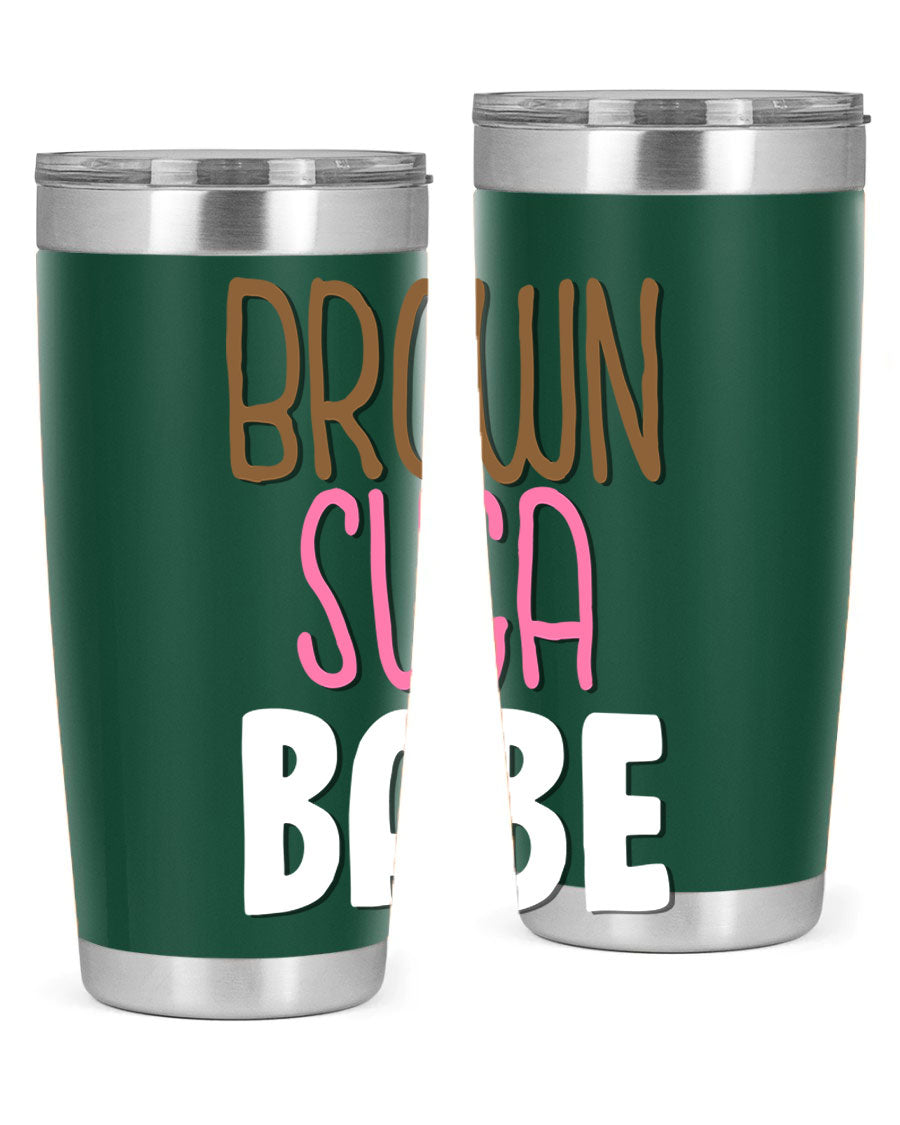 Brown Suga Babe Cotton Tank featuring bold black words and phrases, perfect for casual wear.