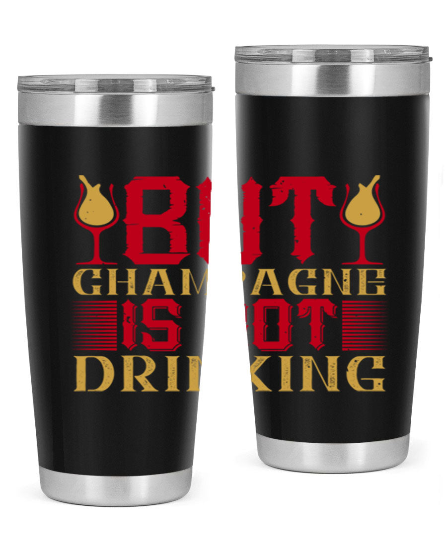 A stylish 20oz stainless steel tumbler with a copper lining, designed to keep drinks hot or cold for hours, featuring a drink-thru lid.