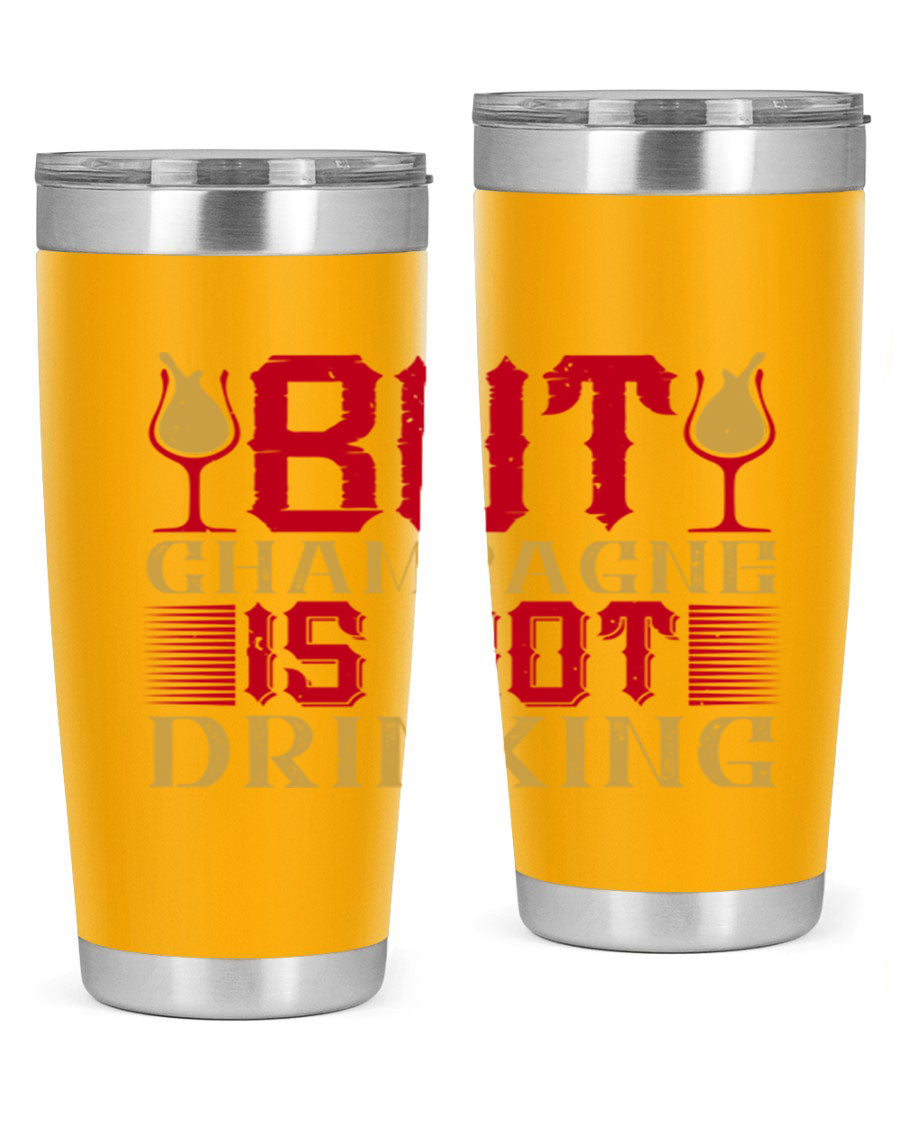 A stylish 20oz stainless steel tumbler with a copper lining, designed to keep drinks hot or cold for hours, featuring a drink-thru lid.