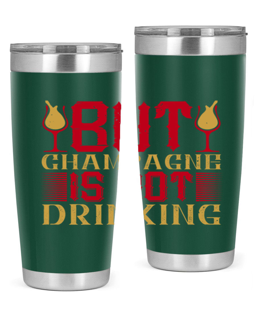 A stylish 20oz stainless steel tumbler with a copper lining, designed to keep drinks hot or cold for hours, featuring a drink-thru lid.