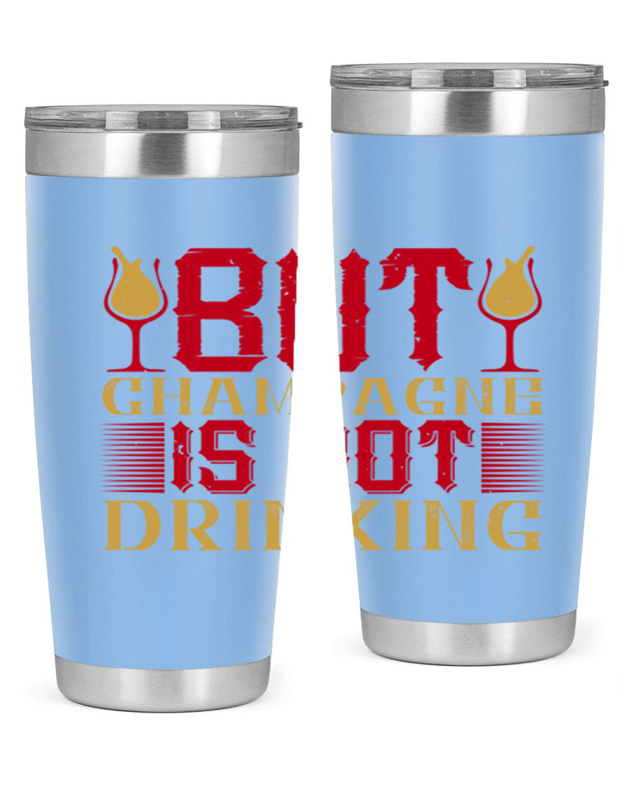 A stylish 20oz stainless steel tumbler with a copper lining, designed to keep drinks hot or cold for hours, featuring a drink-thru lid.