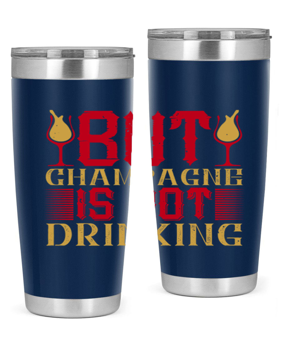 A stylish 20oz stainless steel tumbler with a copper lining, designed to keep drinks hot or cold for hours, featuring a drink-thru lid.