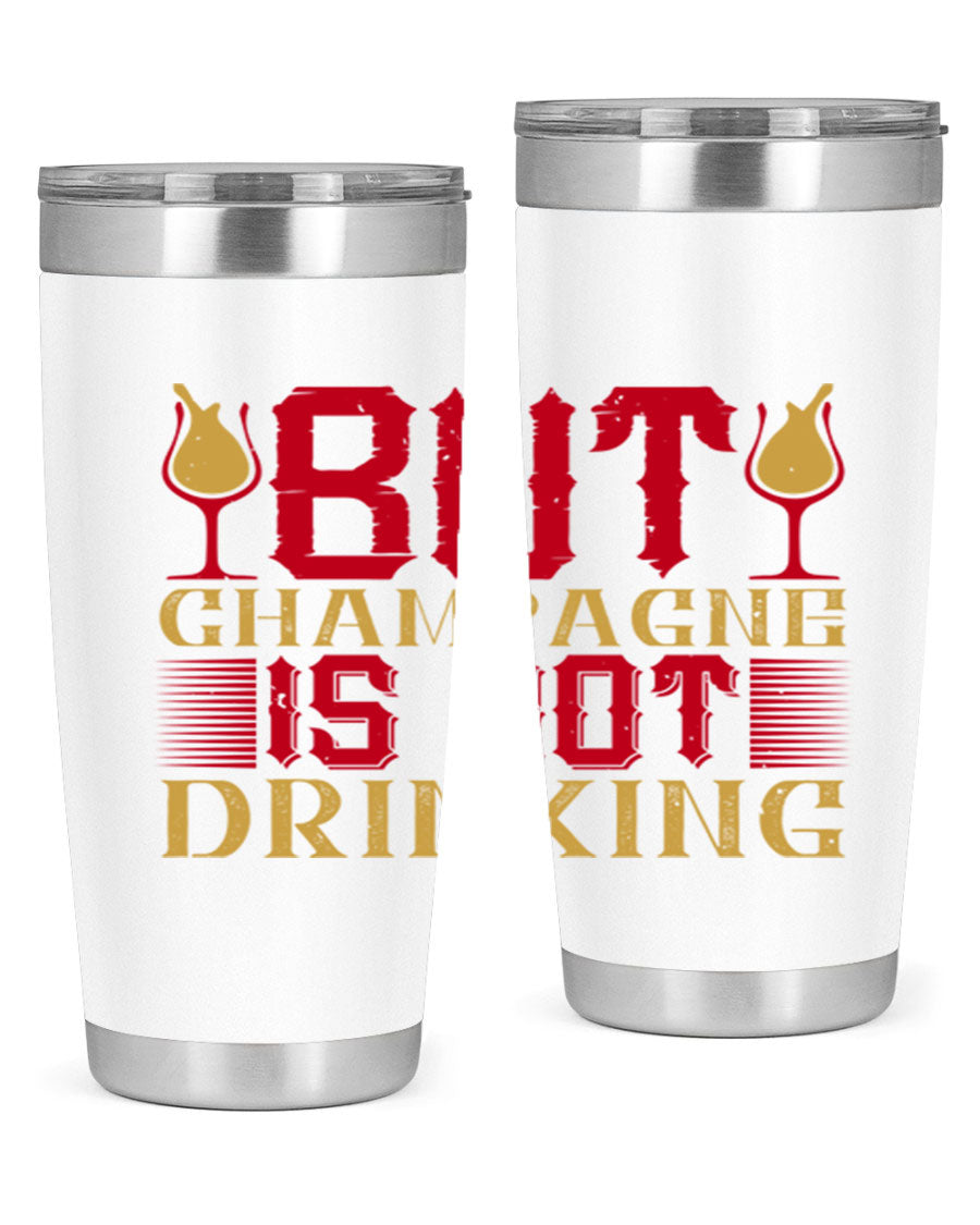 A stylish 20oz stainless steel tumbler with a copper lining, designed to keep drinks hot or cold for hours, featuring a drink-thru lid.