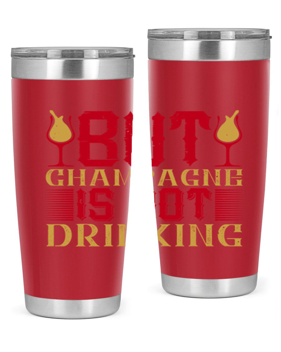 A stylish 20oz stainless steel tumbler with a copper lining, designed to keep drinks hot or cold for hours, featuring a drink-thru lid.