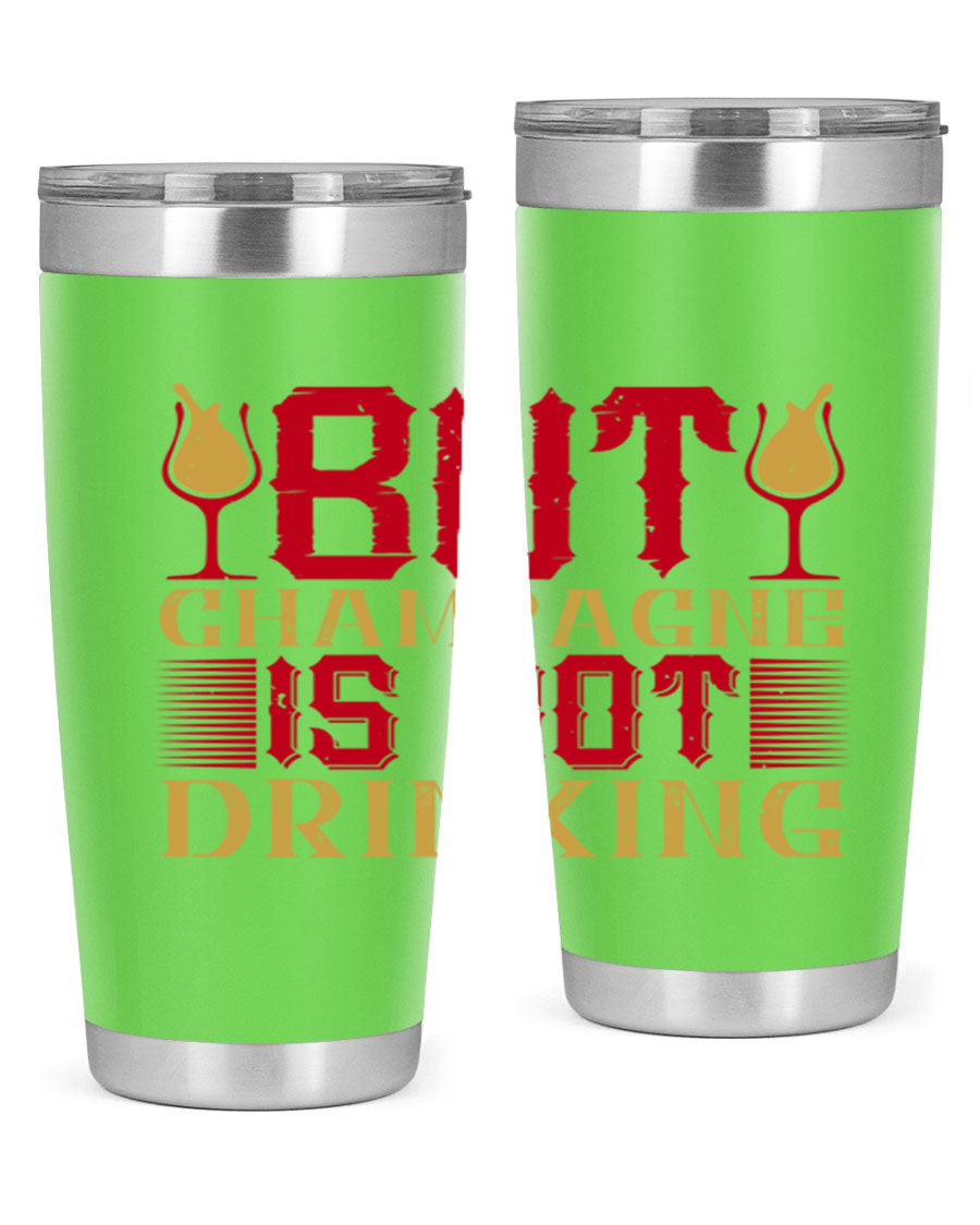 A stylish 20oz stainless steel tumbler with a copper lining, designed to keep drinks hot or cold for hours, featuring a drink-thru lid.