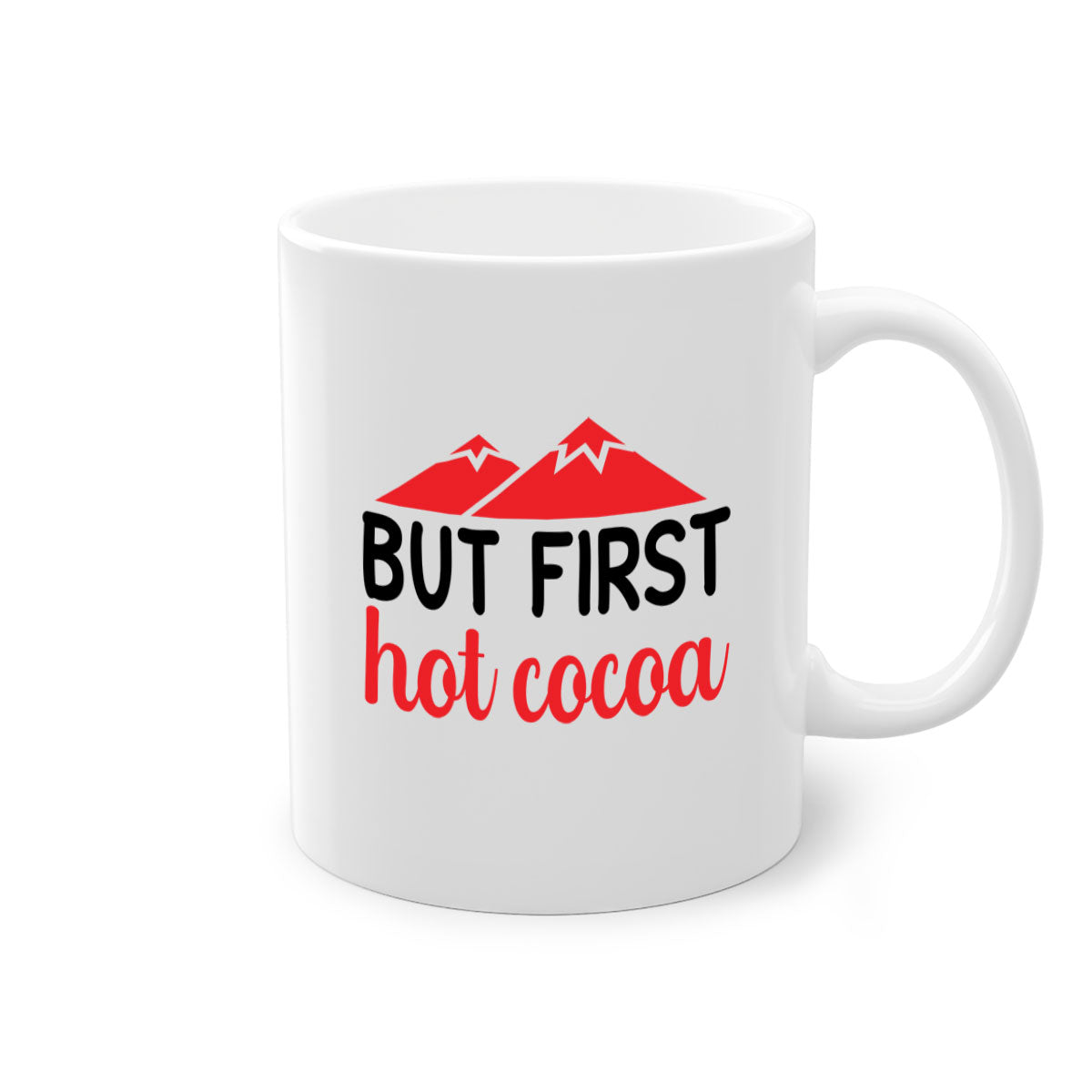 A stylish two-tone ceramic mug with a glossy finish, featuring a colored handle and interior, perfect for coffee, tea, or hot cocoa.