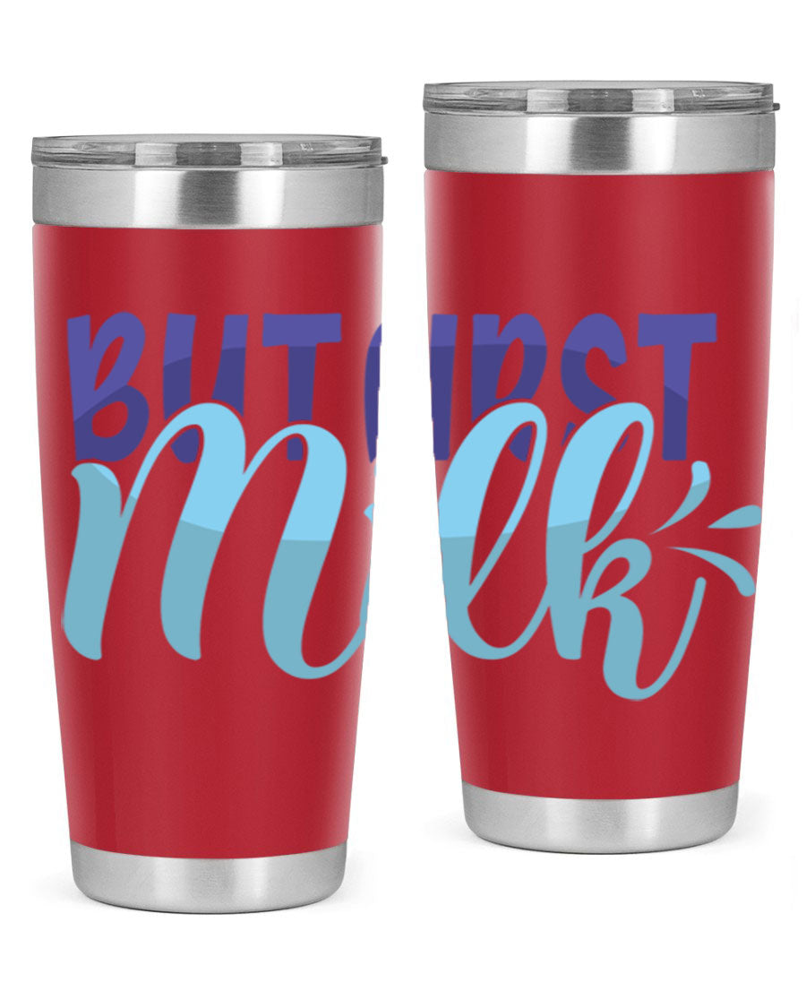But First Milk Style 275# baby tumbler in stainless steel with a stylish design, perfect for keeping drinks hot or cold.