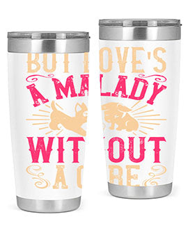 But Loves a Malady Without a Cure Style 6# Tumbler in stainless steel with a stylish design, perfect for hot and cold beverages.