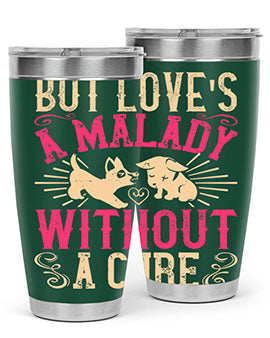 But Loves a Malady Without a Cure Style 6# Tumbler in stainless steel with a stylish design, perfect for hot and cold beverages.