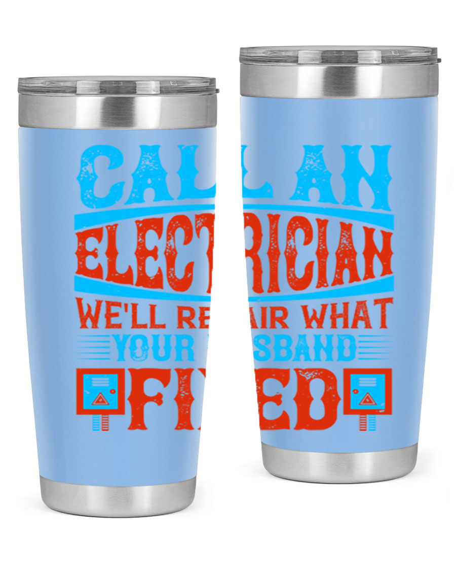 Stylish stainless steel tumbler with a unique phrase, perfect for hot and cold beverages.