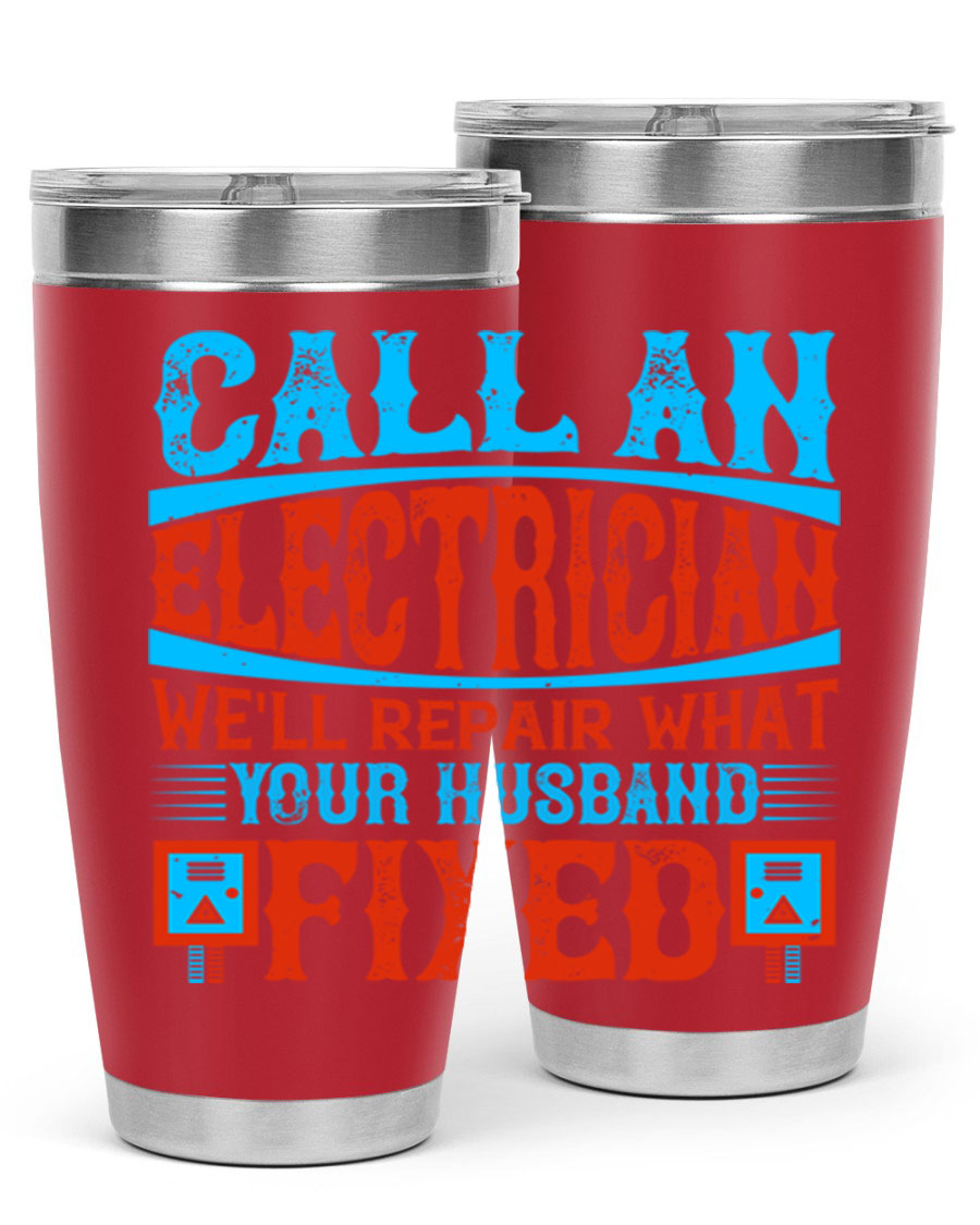 Stylish stainless steel tumbler with a unique phrase, perfect for hot and cold beverages.