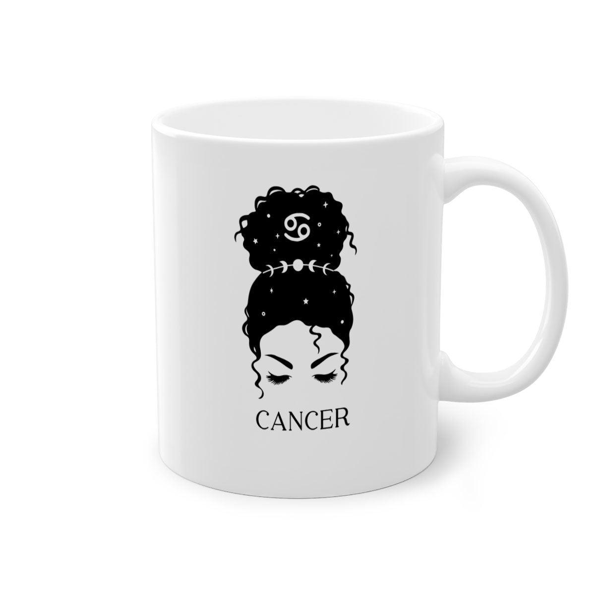 Cancer 170# Zodiac Mug with two-tone design and glossy finish, available in multiple colors.