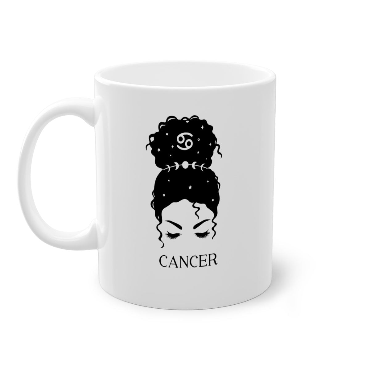 Cancer 170# Zodiac Mug with two-tone design and glossy finish, available in multiple colors.