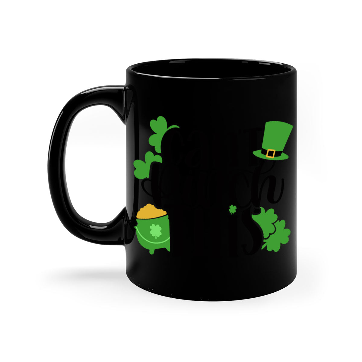 Cant Pinch This Style 103# St. Patrick's Day mug with a glossy finish and colorful handle, perfect for coffee or tea.