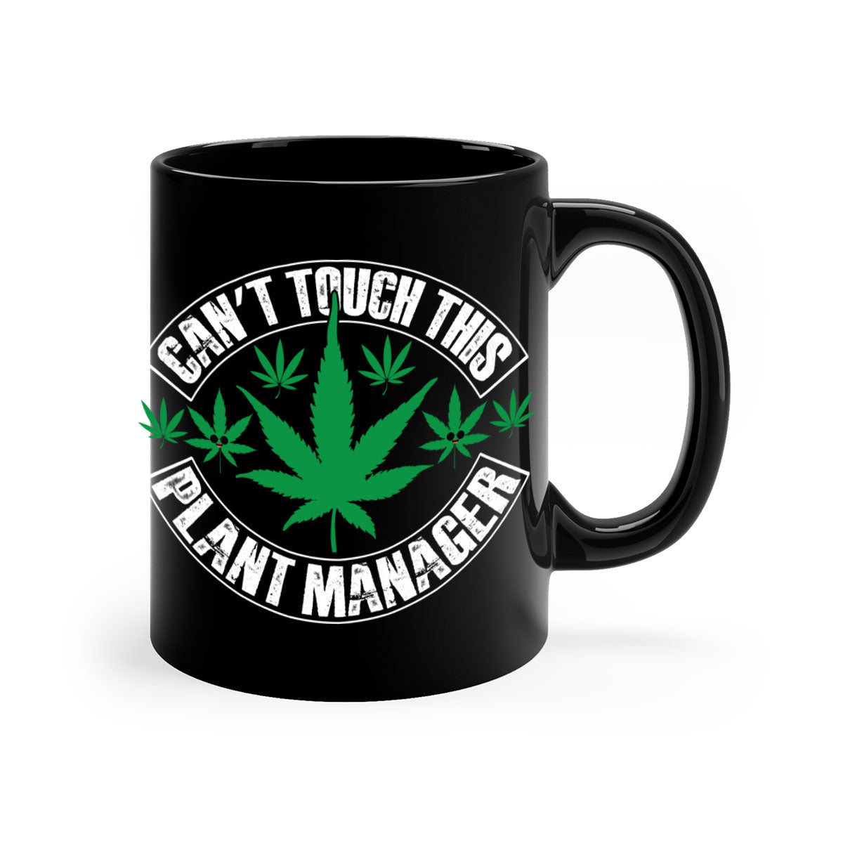 Cant Touch This Plant Manager 56# Mug with colorful handle and glossy finish, available in multiple colors.