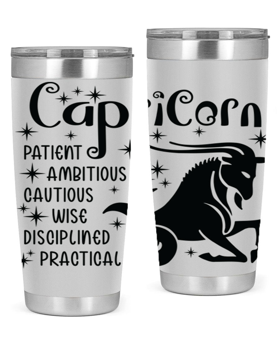 Capricorn 182# 20oz Tumbler featuring double wall vacuum insulation and a stylish design, perfect for hot and cold beverages.