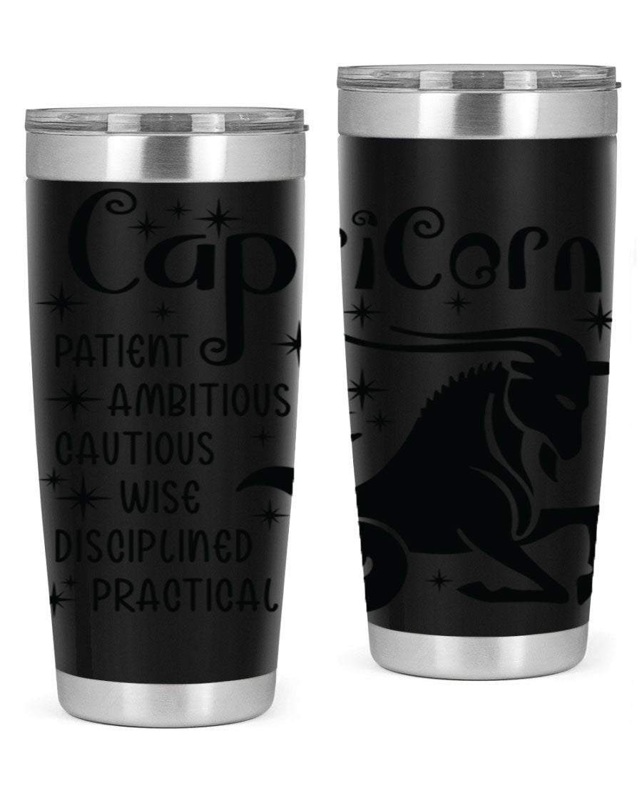 Capricorn 182# 20oz Tumbler featuring double wall vacuum insulation and a stylish design, perfect for hot and cold beverages.